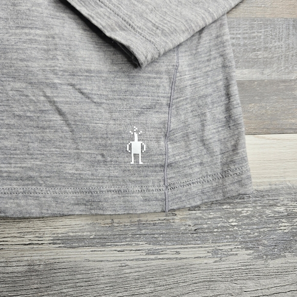 SmartWool XS Gray Classic Merini Wool Thermal Baselayer Long Sleeve Shirt - Picture 2 of 10